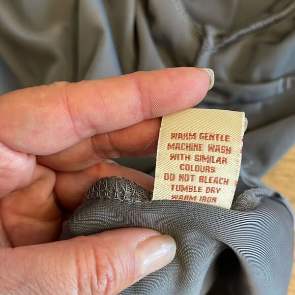 AXYEH BLUE TONES VELOUR BLOUSE.  NEW WITH TAGS - Picture 12 of 13